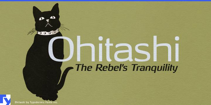 Ohitashi typeface specimen