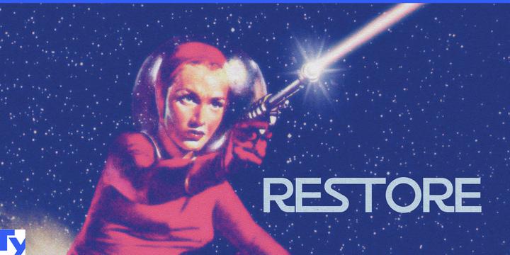 Restore typeface specimen