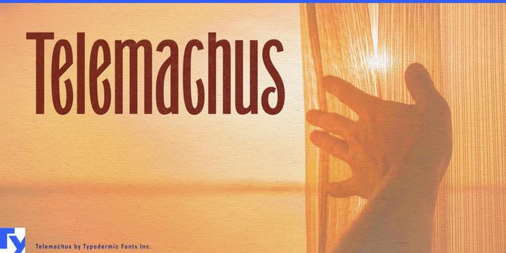 Telemachus typeface specimen