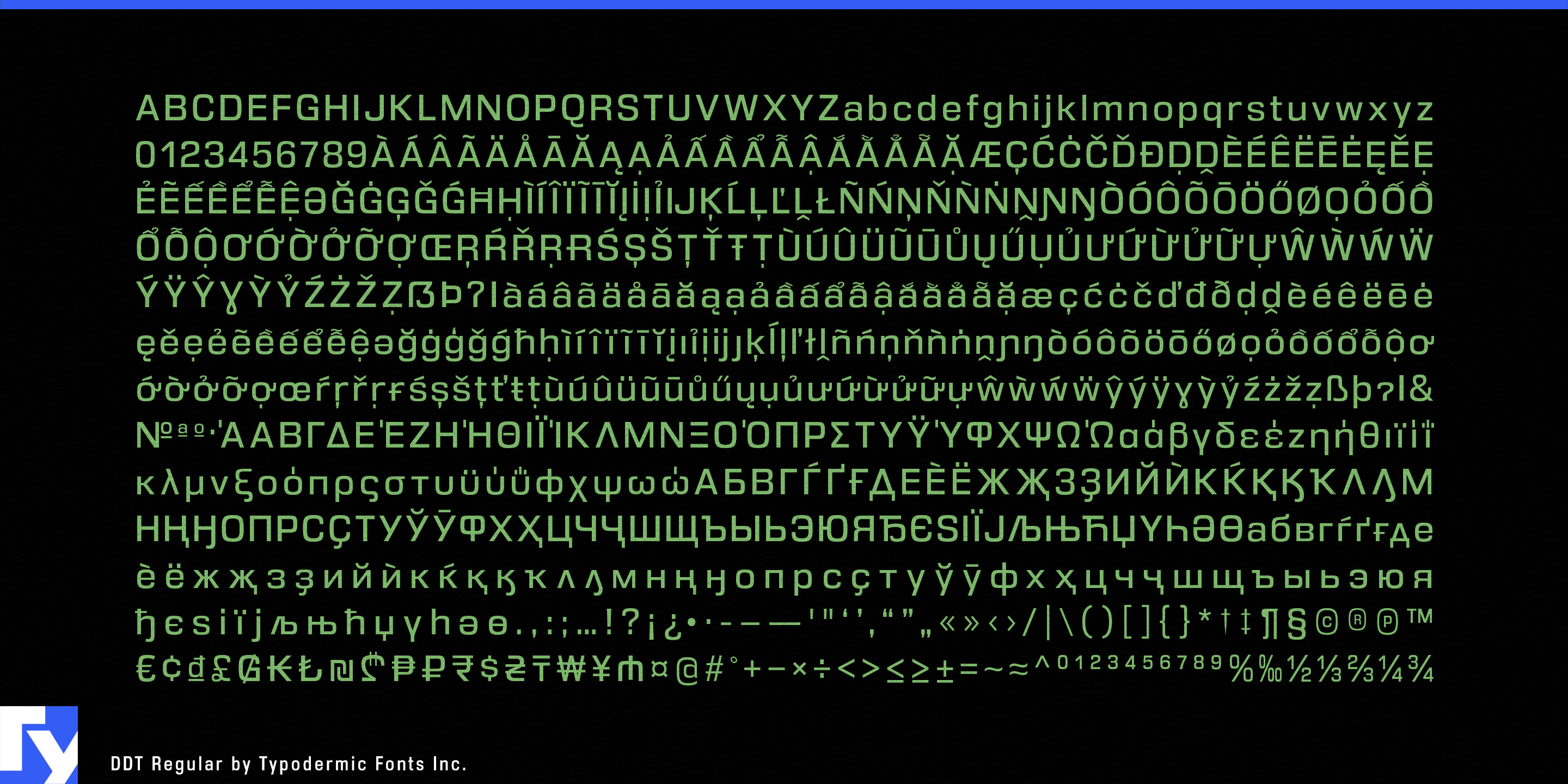 Schriftmuster 5 von Ddt