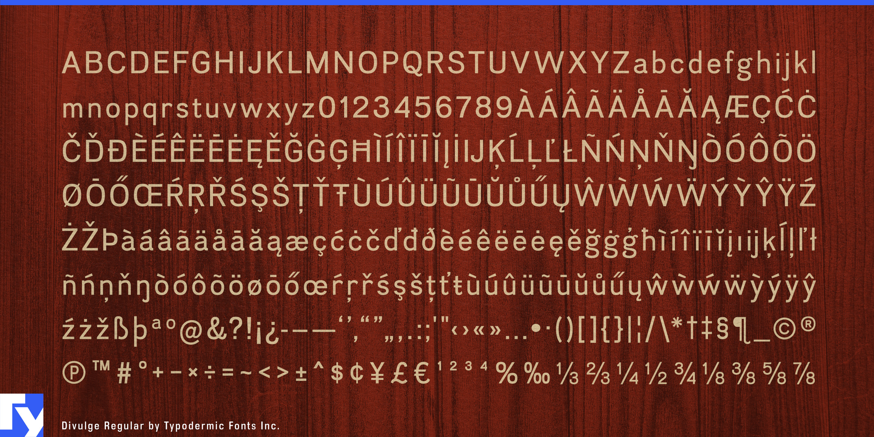 Schriftmuster 5 von Divulge