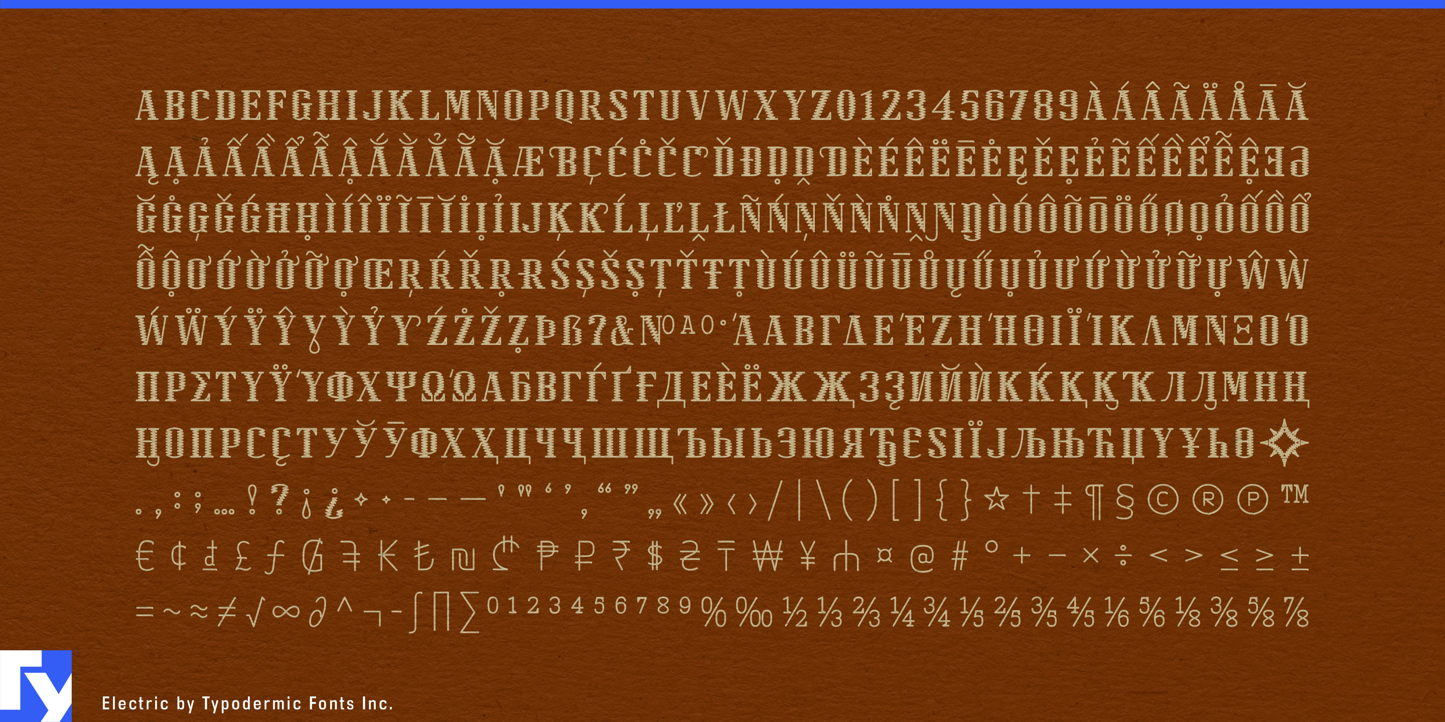 Schriftmuster 5 von Electric