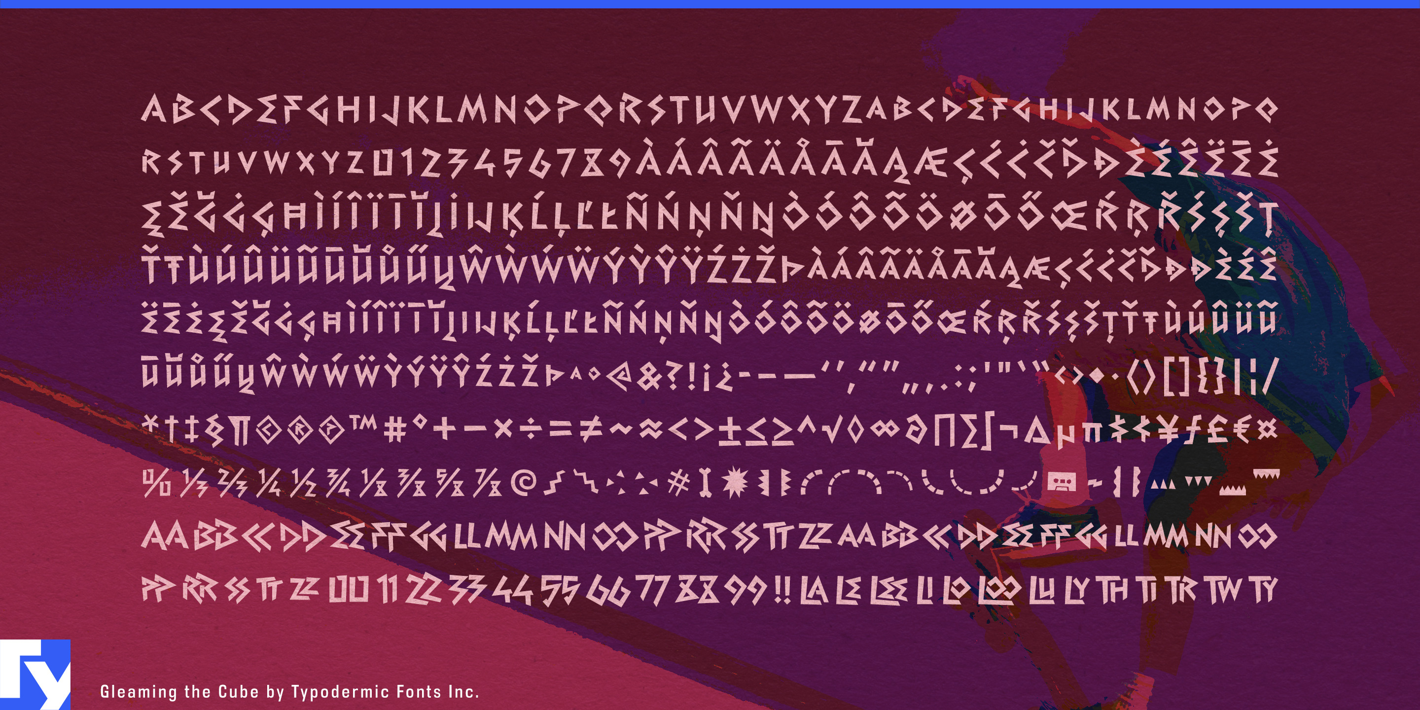 Schriftmuster 5 von Gleaming the Cube