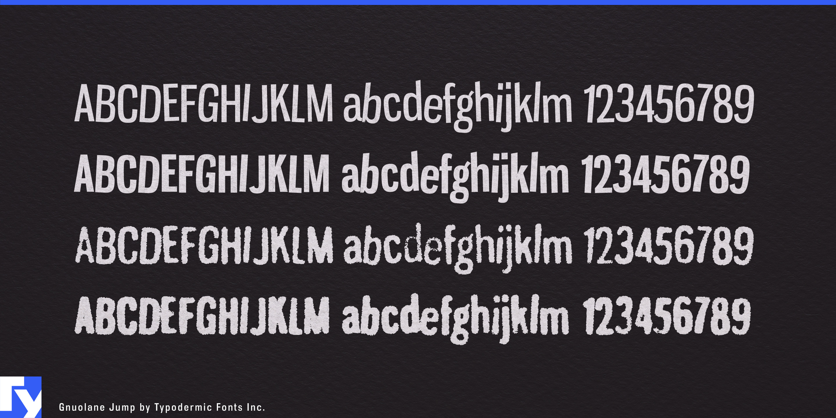 Schriftmuster 4 von Gnuolane Jump