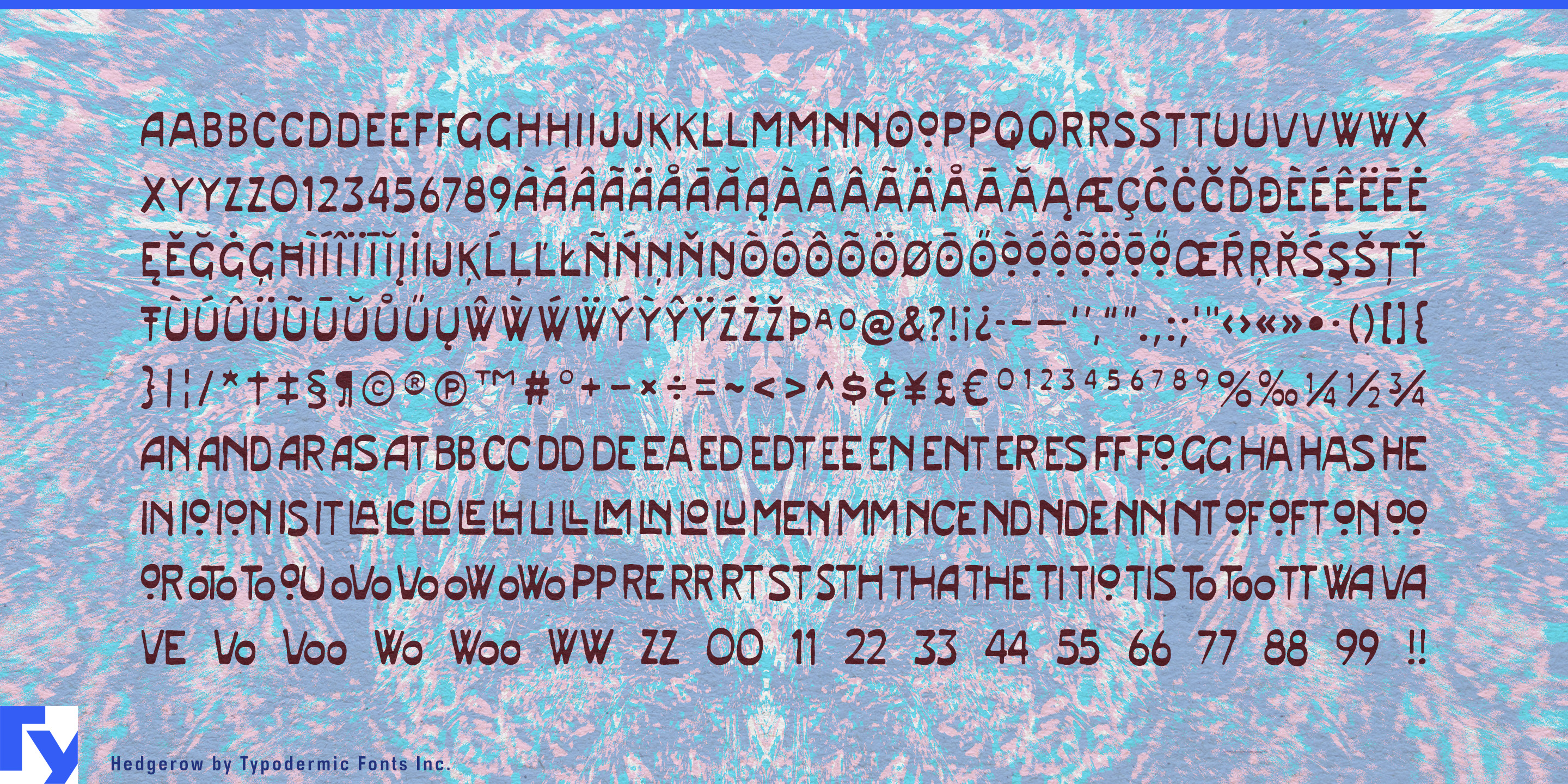 Schriftmuster 5 von Hedgerow