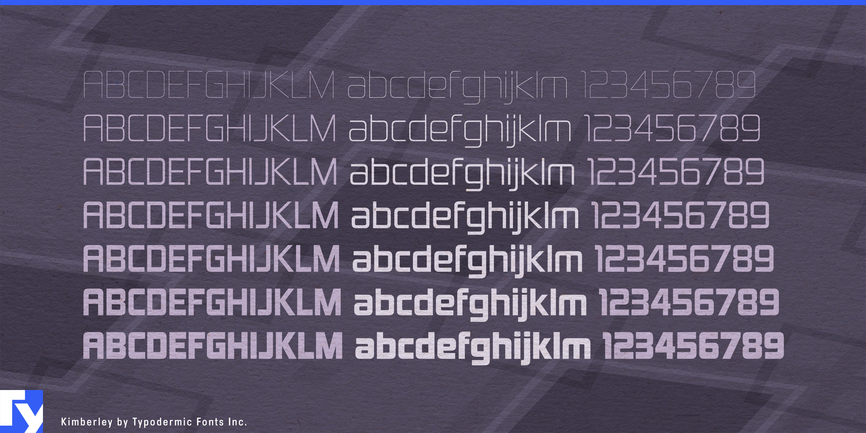 Schriftmuster 4 von Kimberley