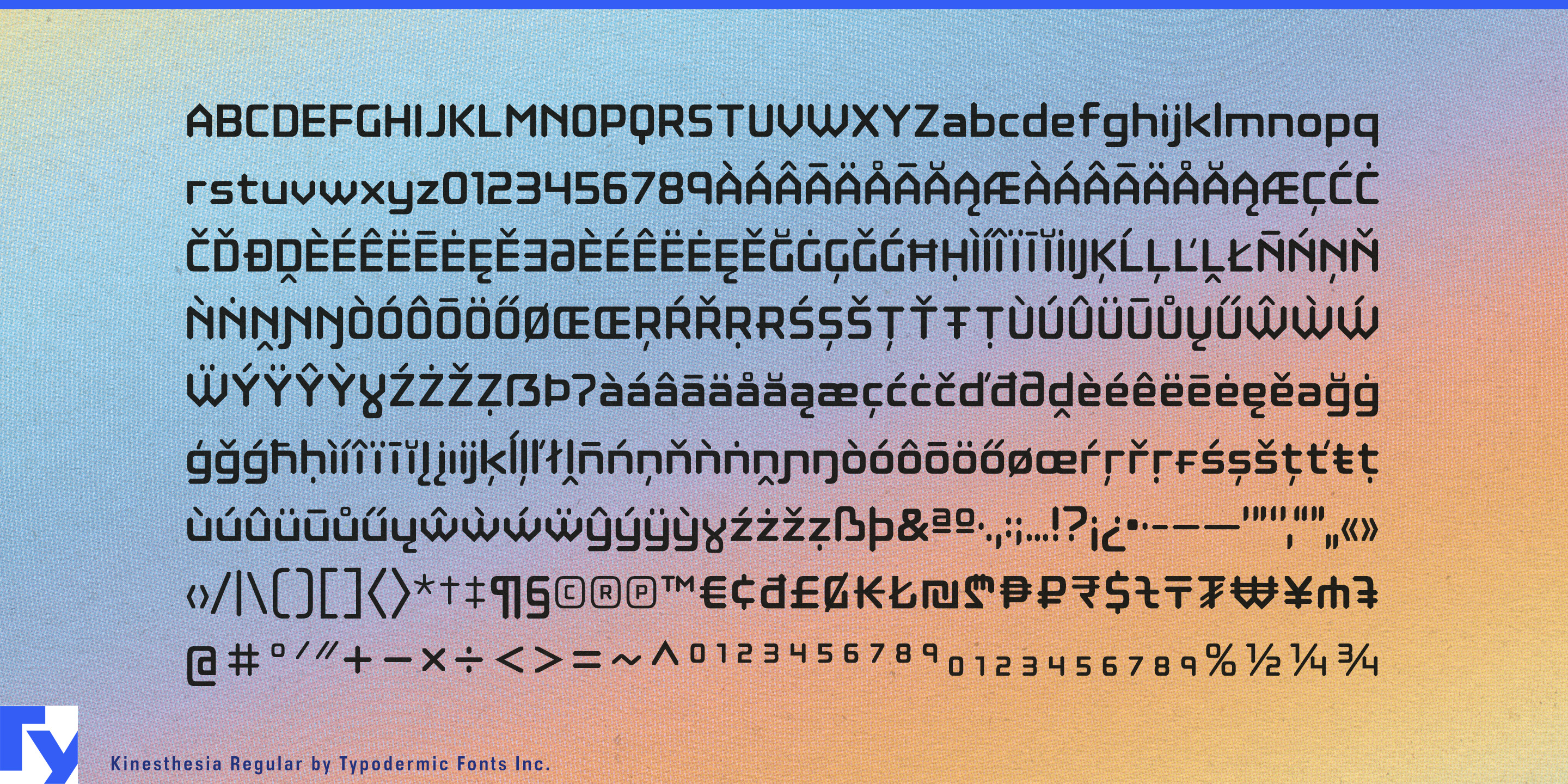 Schriftmuster 5 von Kinesthesia