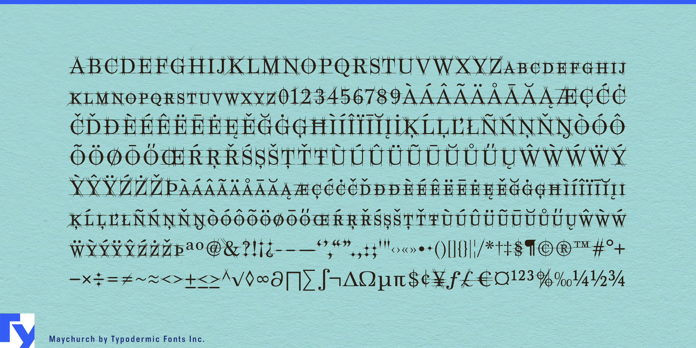 Schriftmuster 5 von Maychurch