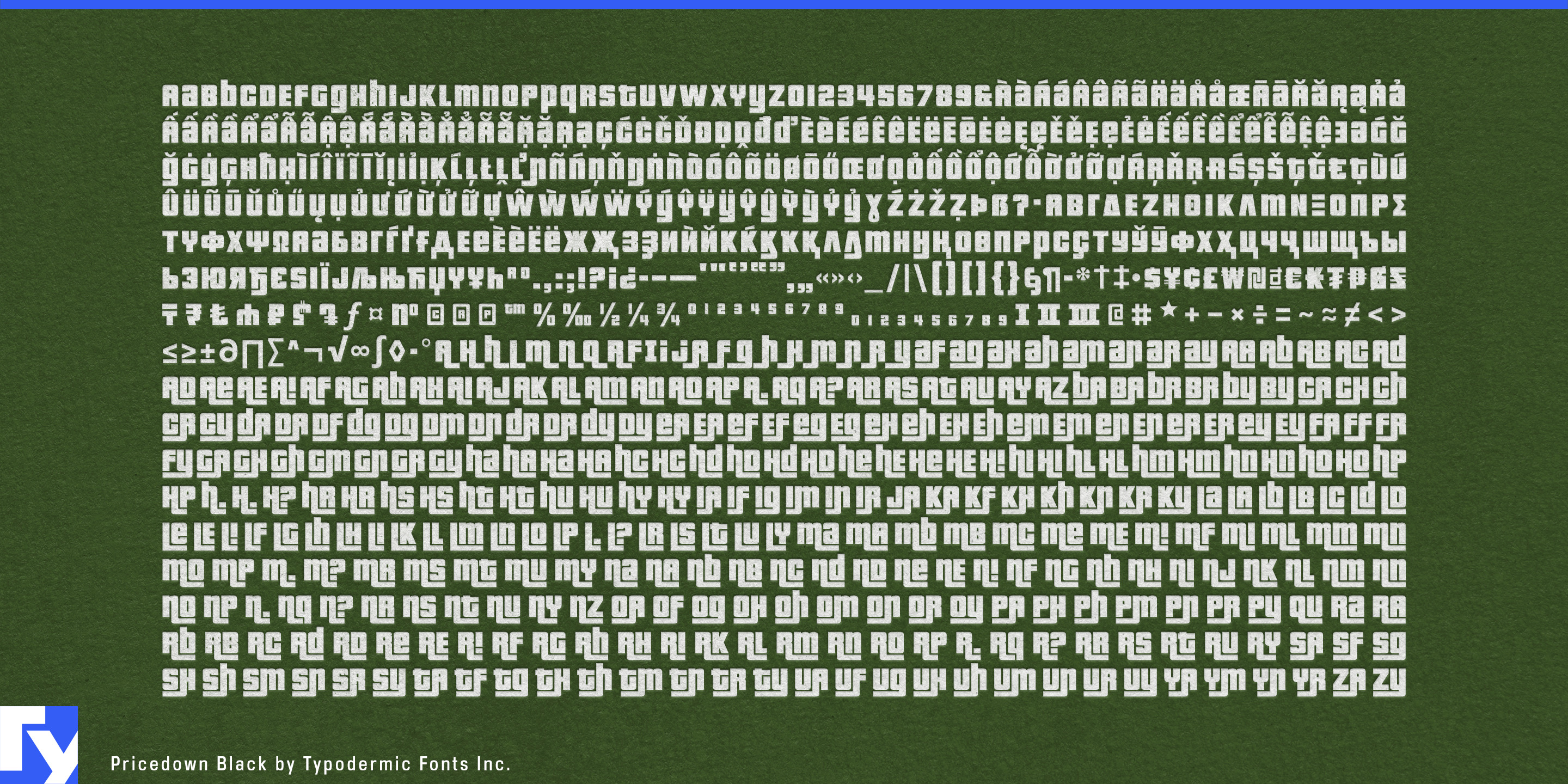 Schriftmuster 5 von Pricedown