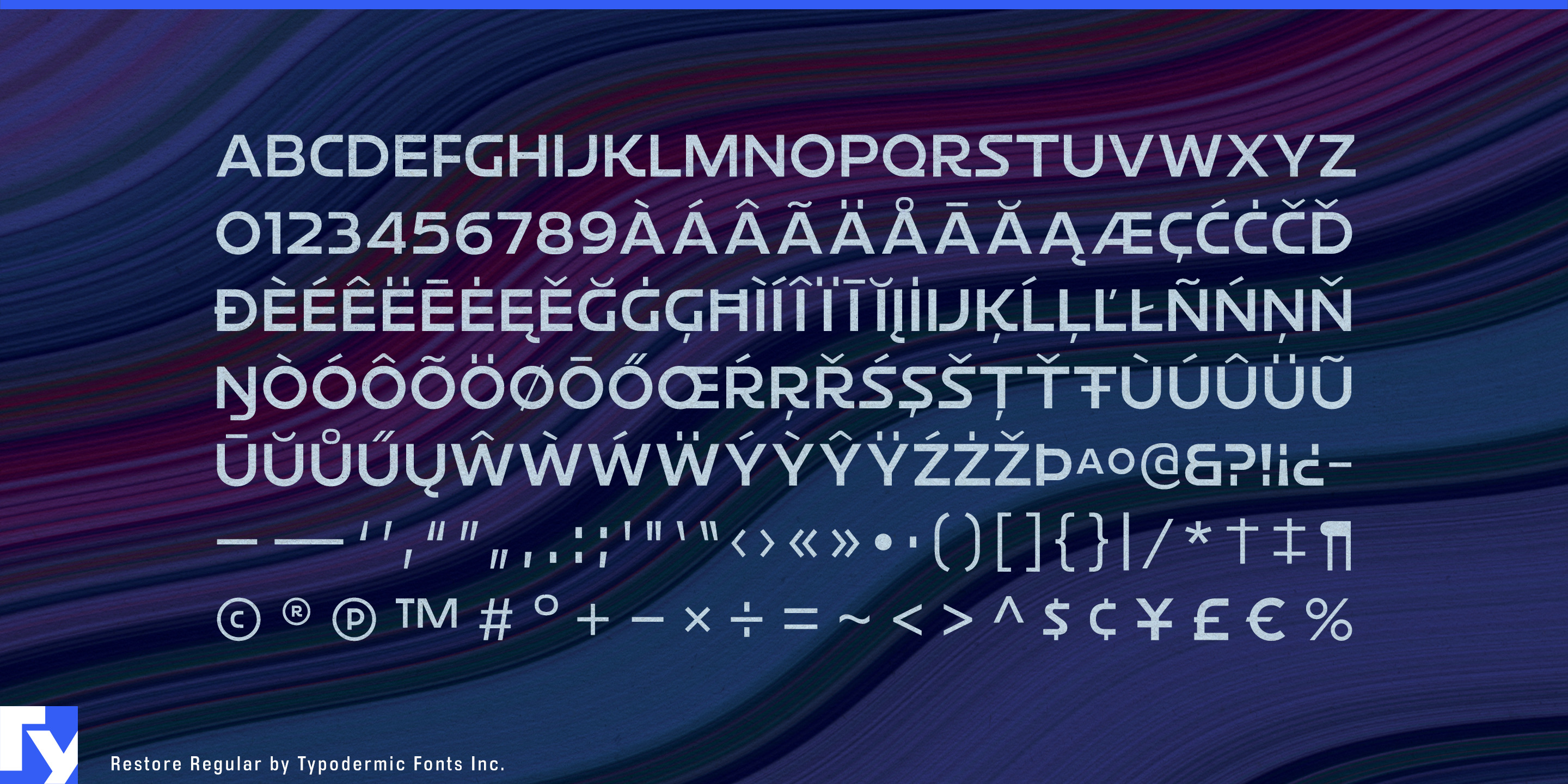 Schriftmuster 5 von Restore