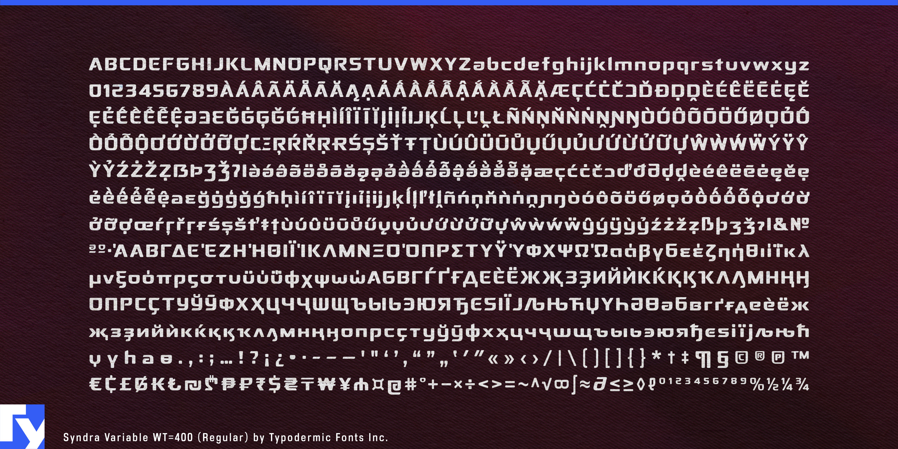 Schriftmuster 12 von Syndra
