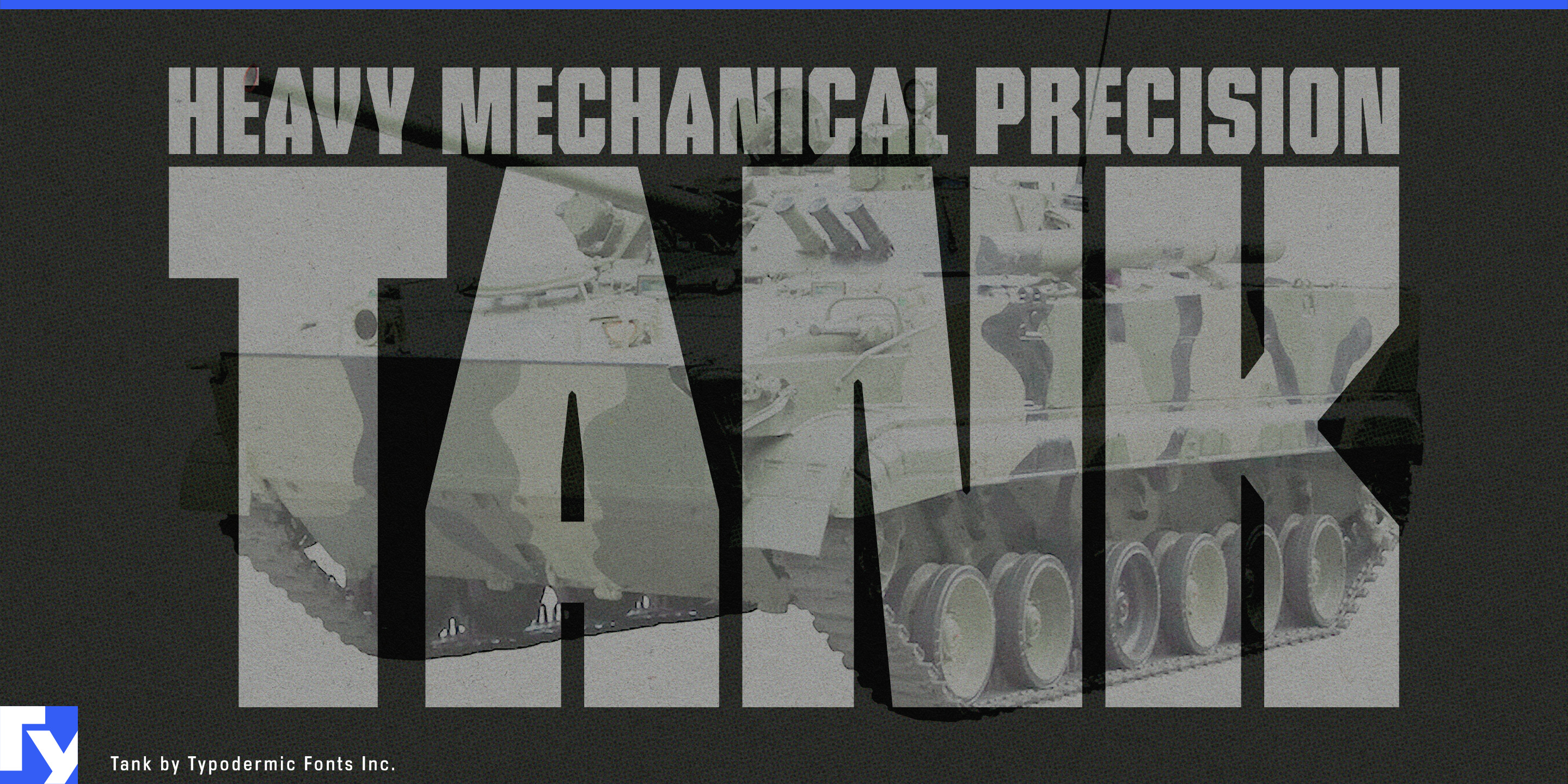 Schriftmuster 1 von Tank