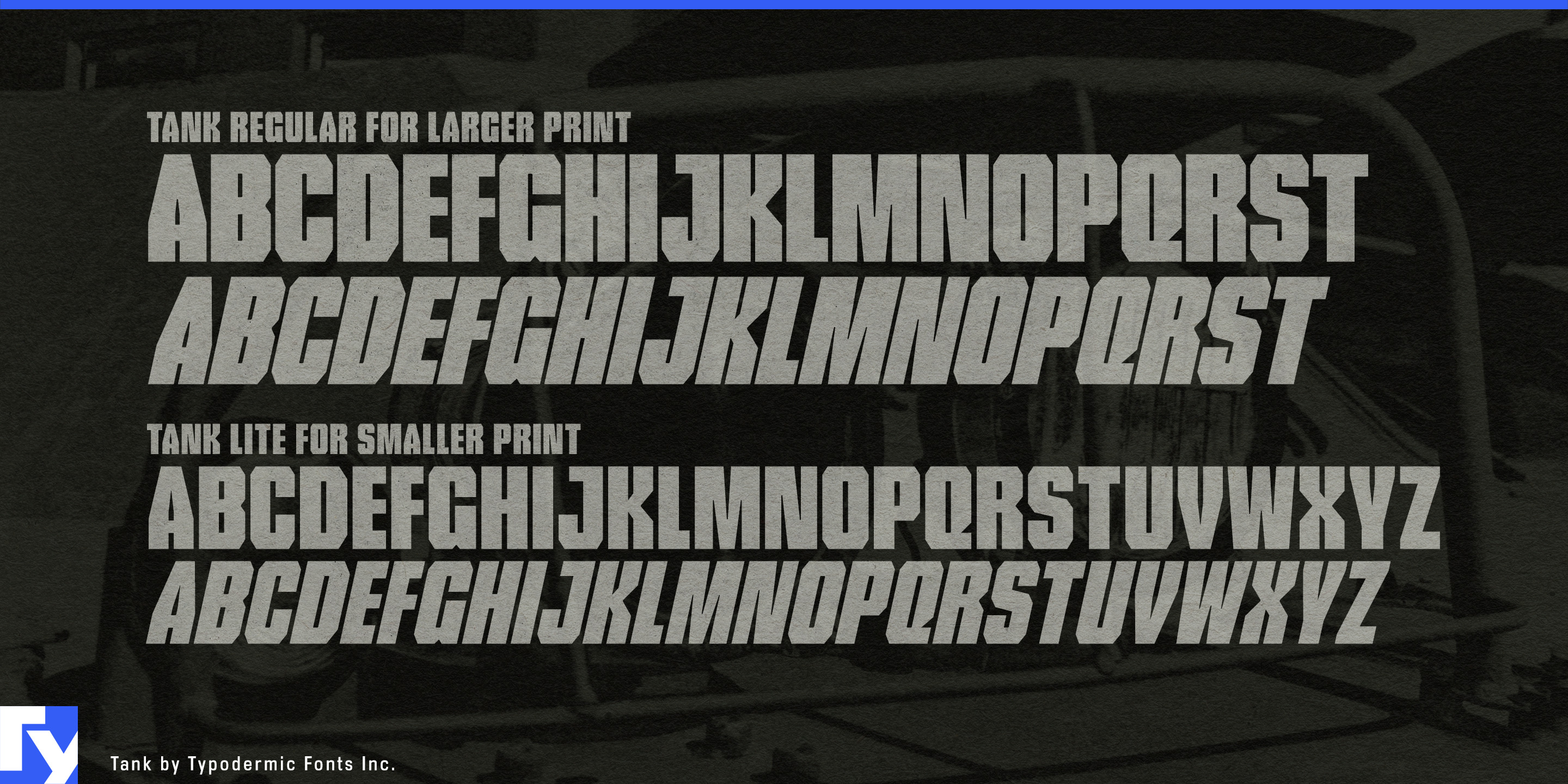 Schriftmuster 4 von Tank