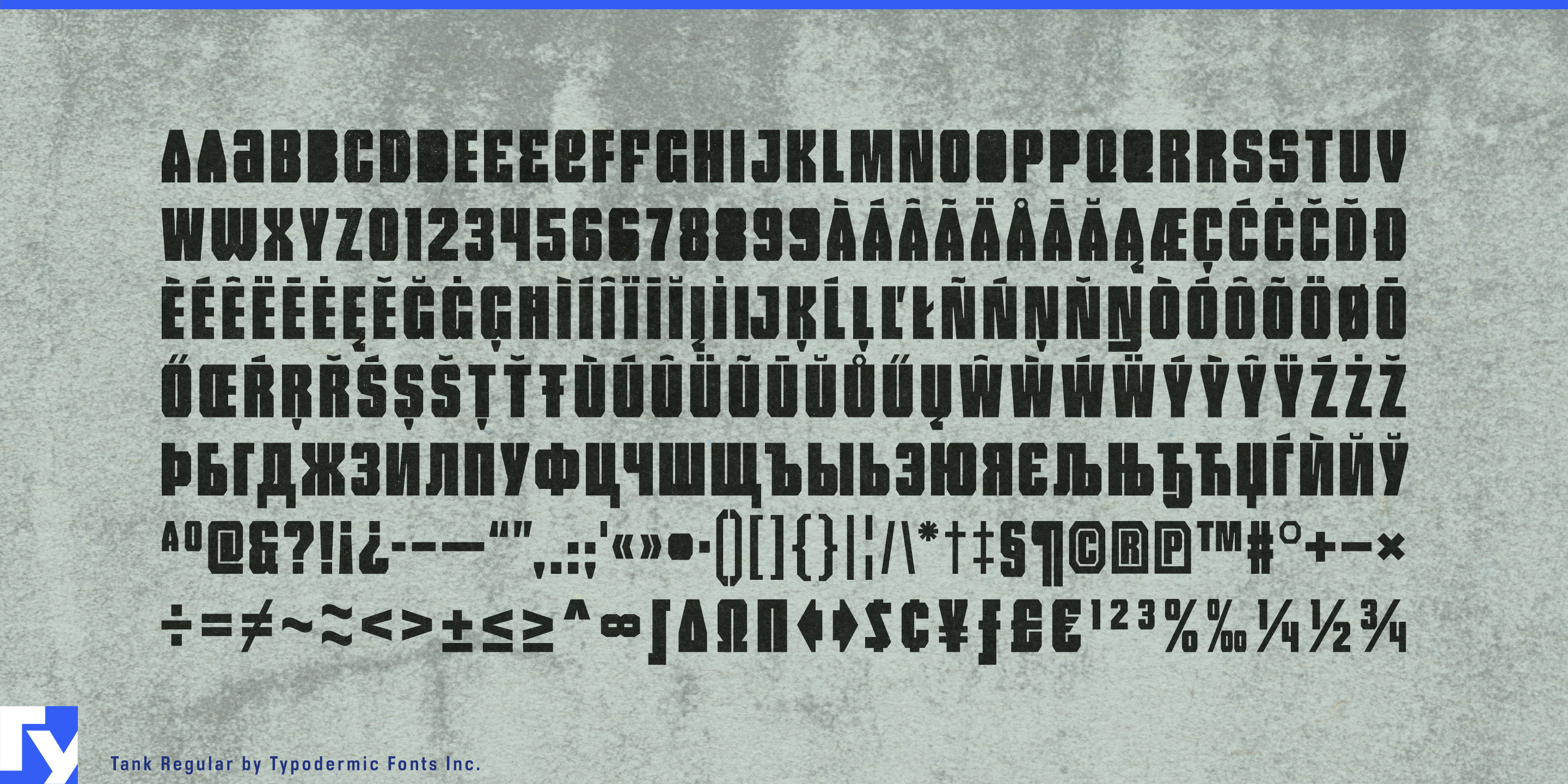 Schriftmuster 5 von Tank