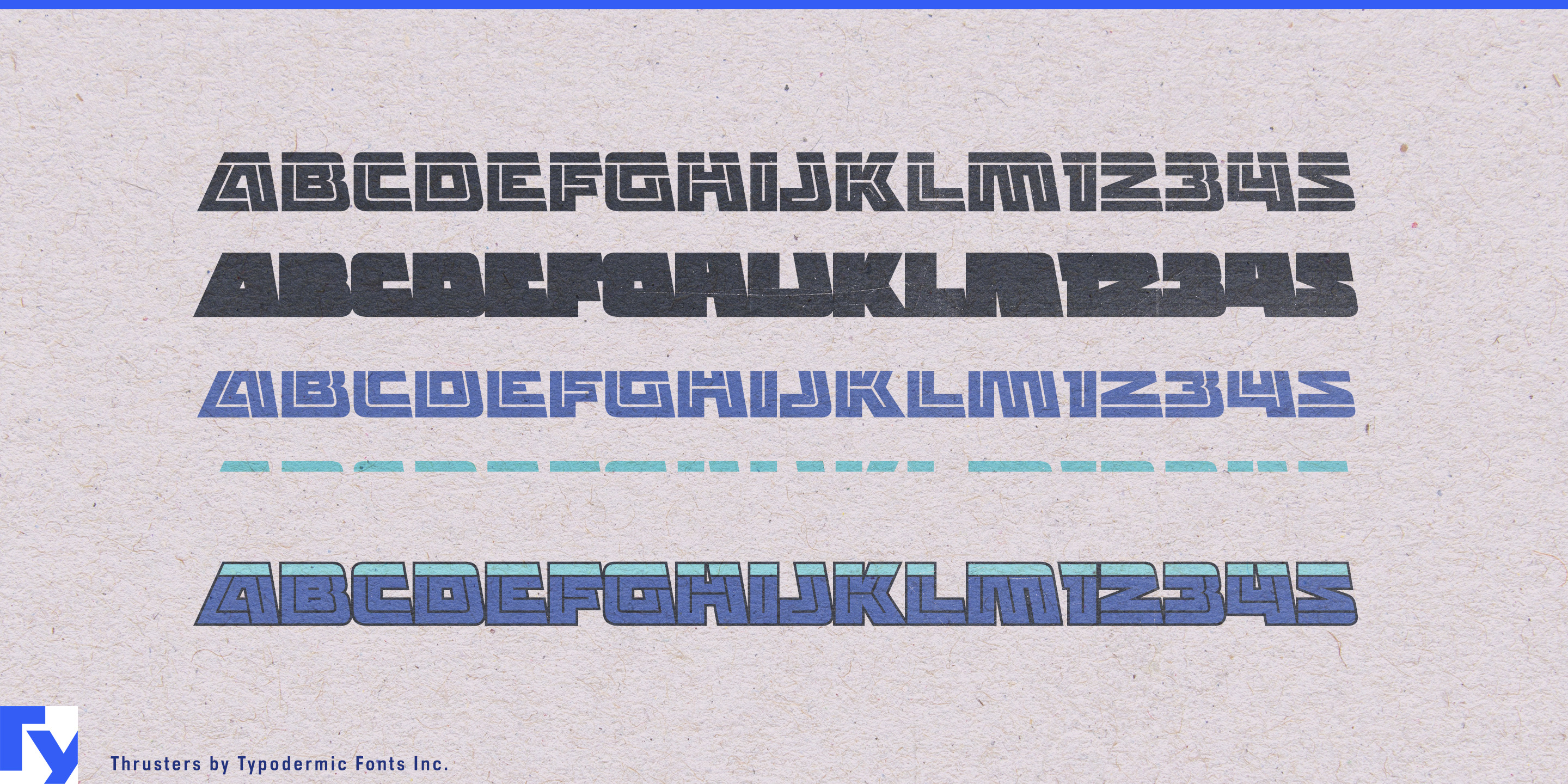Schriftmuster 4 von Thrusters