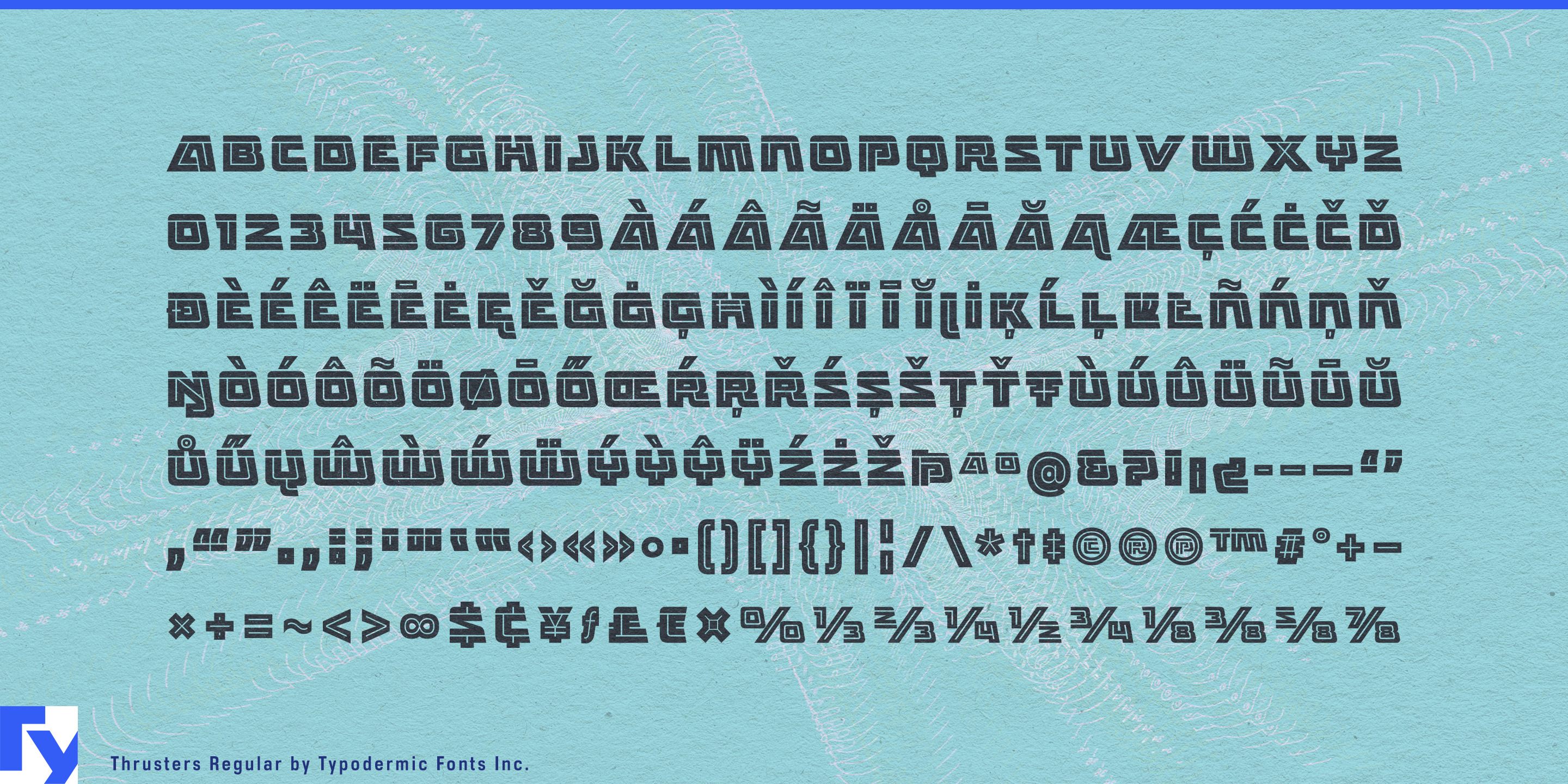 Schriftmuster 5 von Thrusters